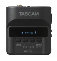 Grabación de audio TASCAM Mini grabadora con micrófono pechero portátil DR-10L