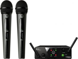 Micrófono AKG Sistema inalámbrico vocal de 2 Micrófono WMS40MINIHT2 US25B/D