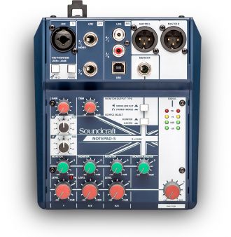 Consola de Sonido analógica NOTEPAD-5 SOUNDCRAFT